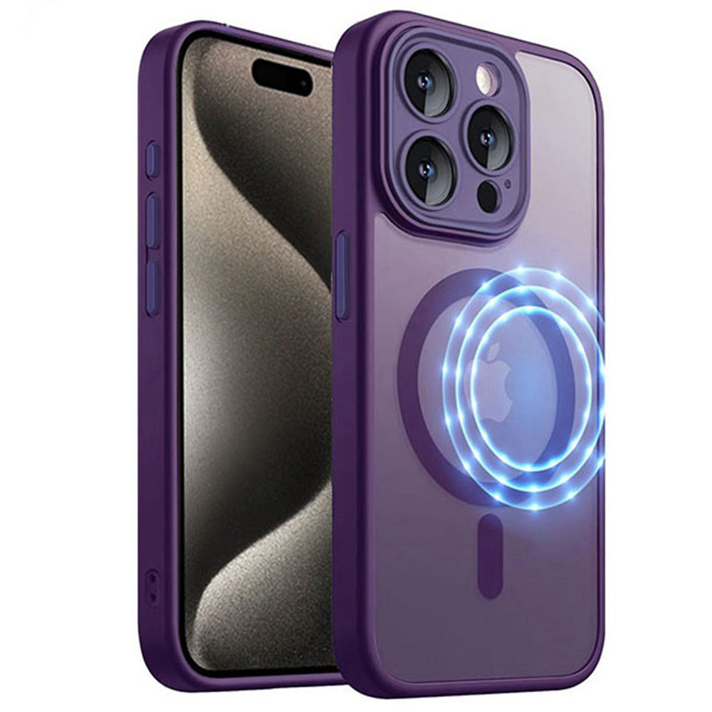 Coque hybride magnétique mate MagSafe pour iPhone 12 / 12 Pro Coque hybride magnétique mate MagSafe pour iPhone 12 / 12 Pro
